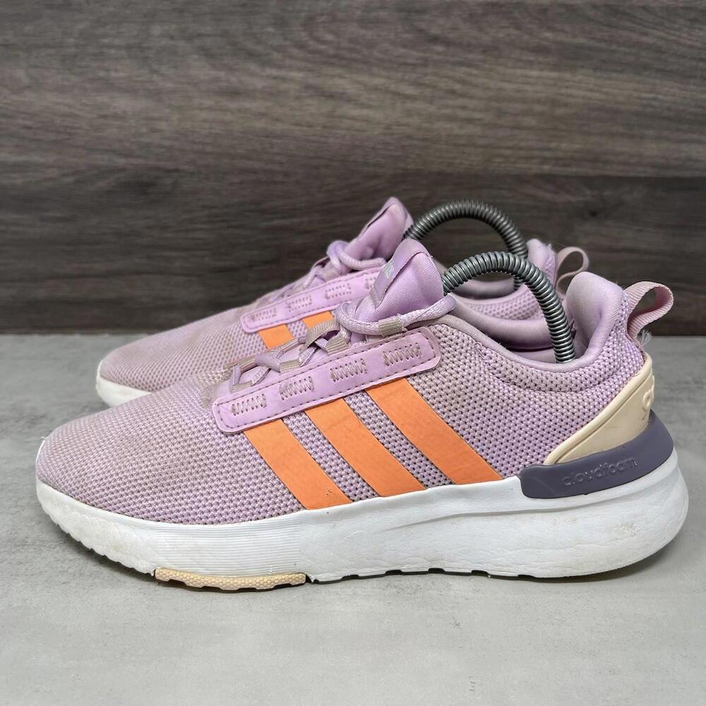 Adidas Racer TR21 Shoes Kids Size 5 Purple Running Sneakers